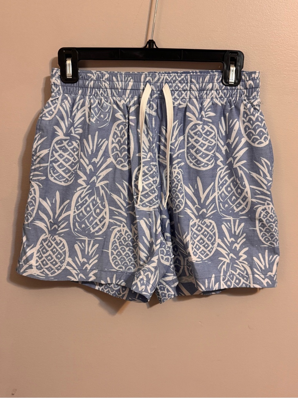 Chubbies‎ Men’s Pineapple Print Swim Trunks Blue Size Small